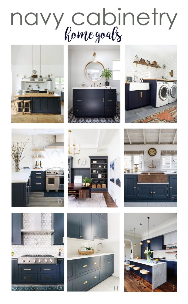 navy cabinetry